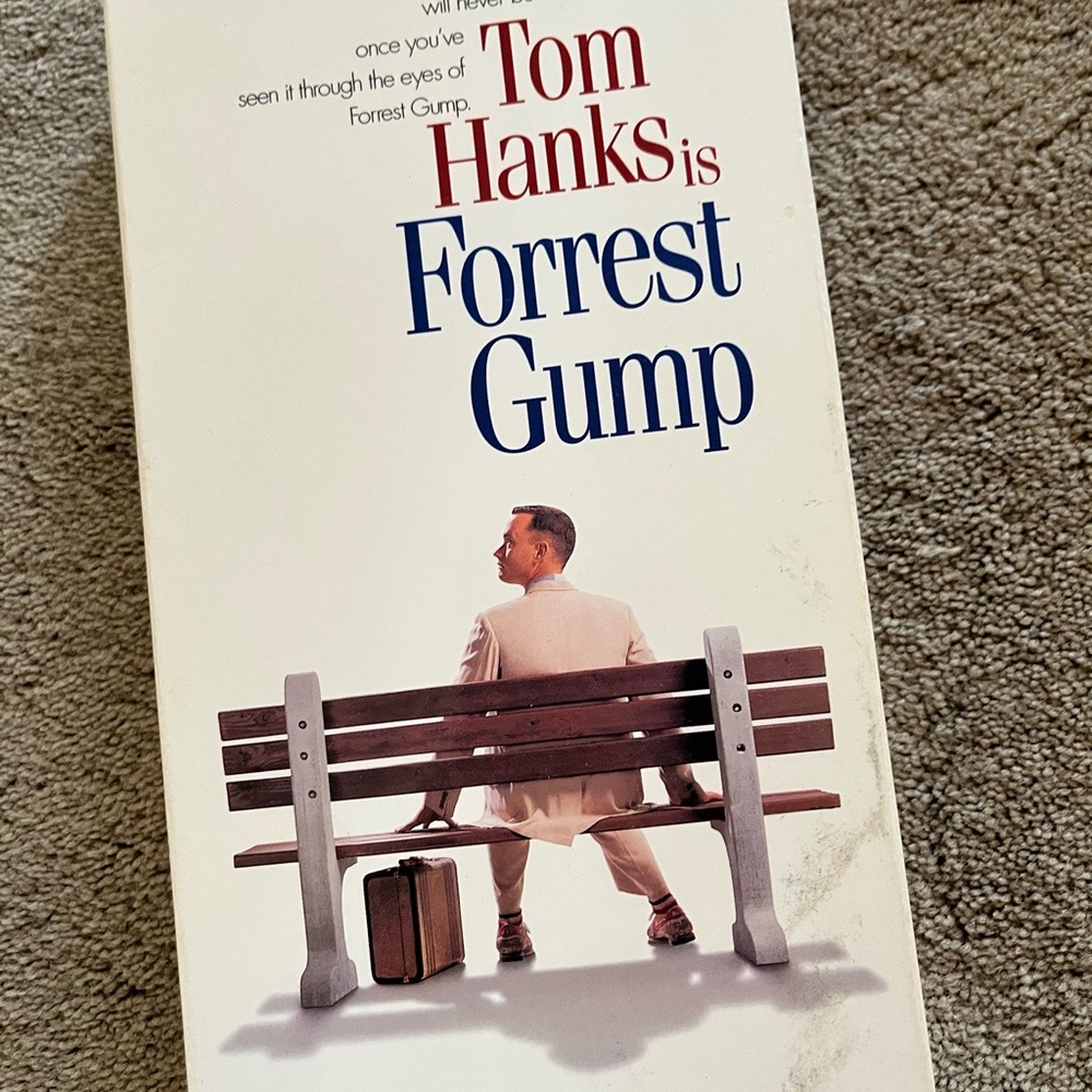 Forrest Gump VHS tape Tom Hanks Robin Wright